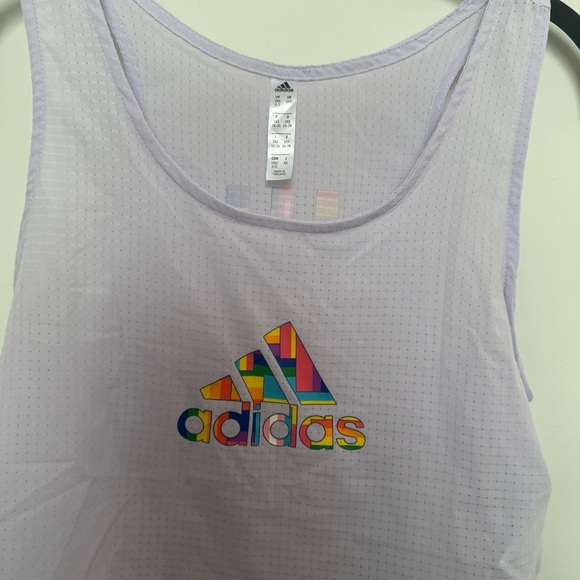 NWT Adidas Pride Tech Lavender Tank Top XS - Picture 4 of 7
